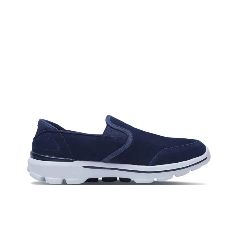 Skechers Go Walk 3 Cushioning Anti-Slip And Wear-Resistant Low-Top Sports Casual Shoes Men's Blue Gray-1