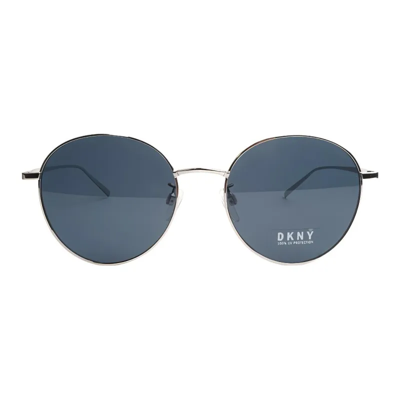 DKNY Round Sunglasses Unisex Silver-1