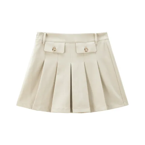 LEDIN Casual Short Skirts Women's Khaki