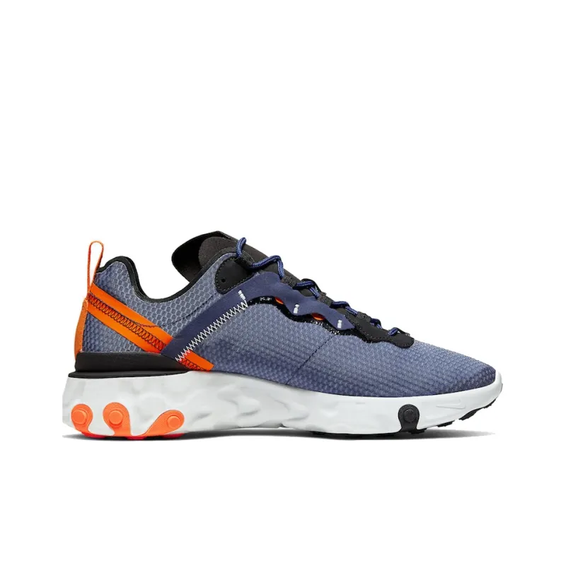 Nike React Element 55 Se Midnight Navy Total Orange-1