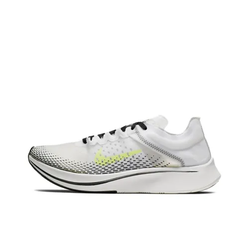 Nike Zoom Fly SP Running Shoes Unisex Low-Top White/Yellow/Black