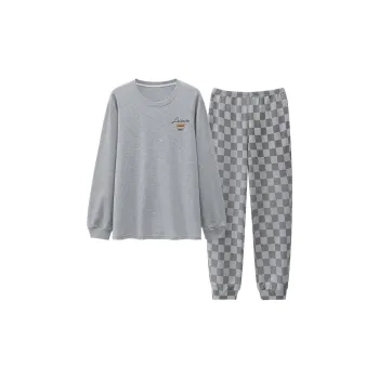 FENTENGCARE Pajama Set Men's Silver