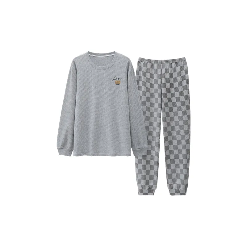 FENTENGCARE Pajama Set Men's Silver-0