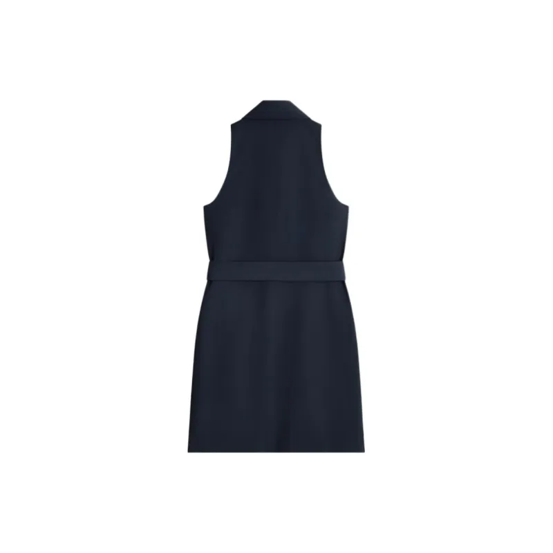 THEORY Sleeveless Dress Women's Deep Sea Blue-1