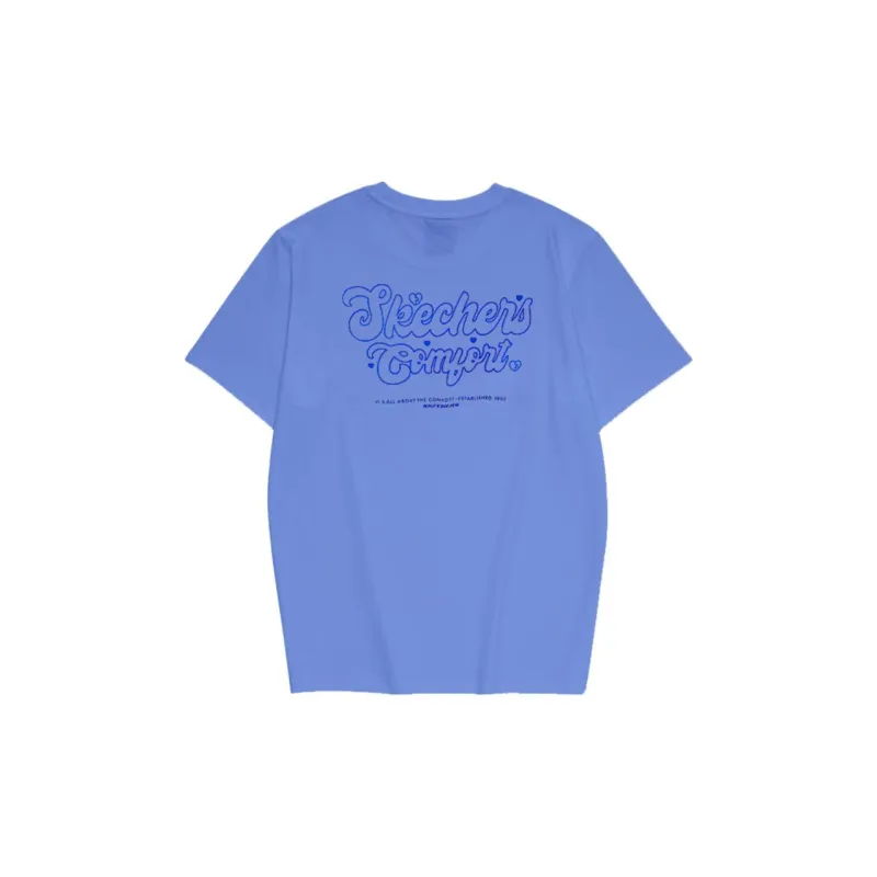 Skechers T Shirt Unisex Dock Blue-1