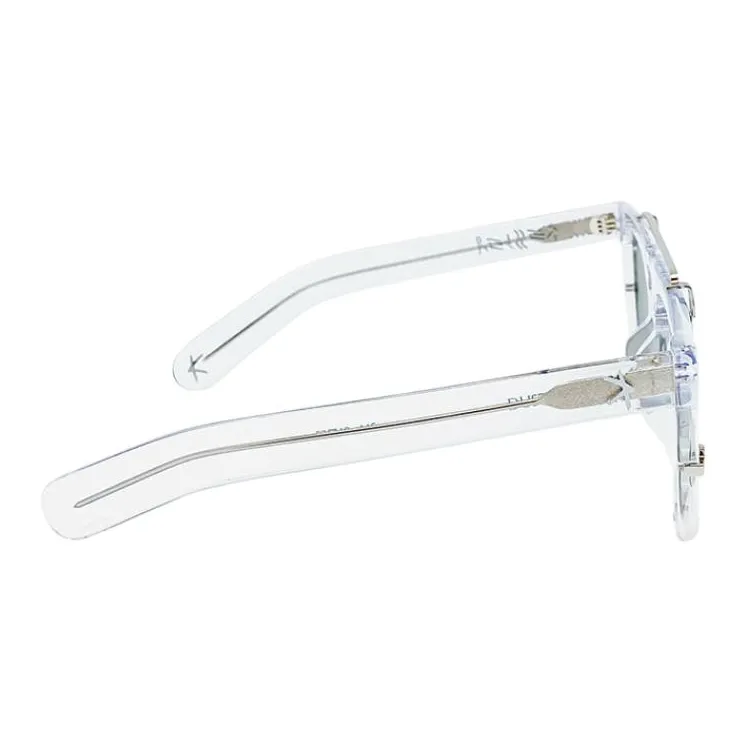 KESSLER Acetate Titanium Aviator Sunglasses Unisex Transparent-2
