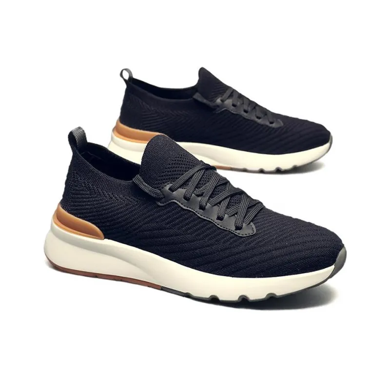 Devanro Moisture Wicking, Height Increasing, Lightweight, Breathable, Slip Resistant Low Top Casual Shoes Men's-1