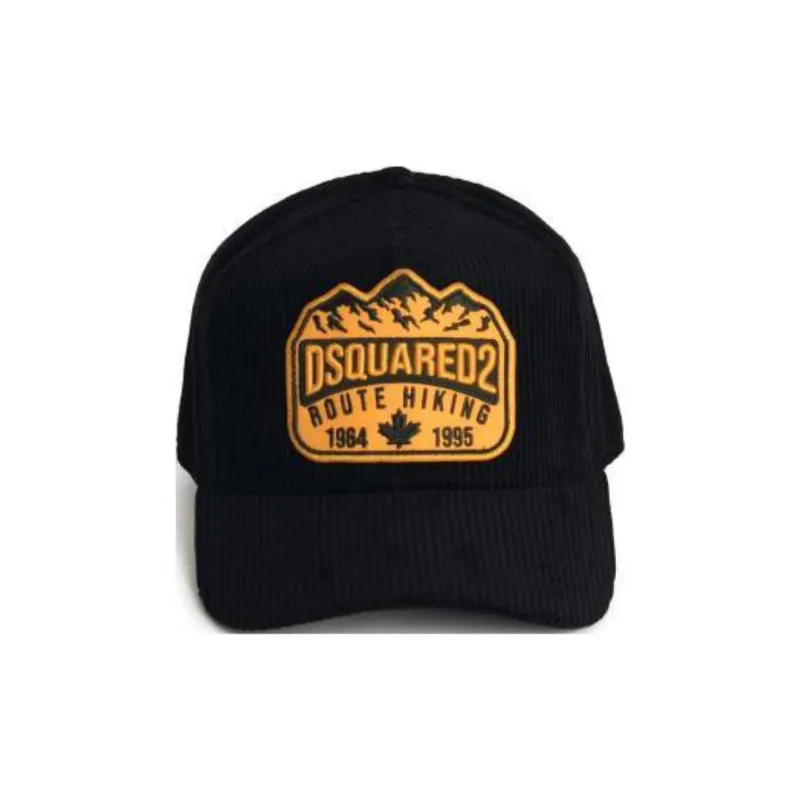 DSQUARED 2 Logo Patch Corduroy Cap-0