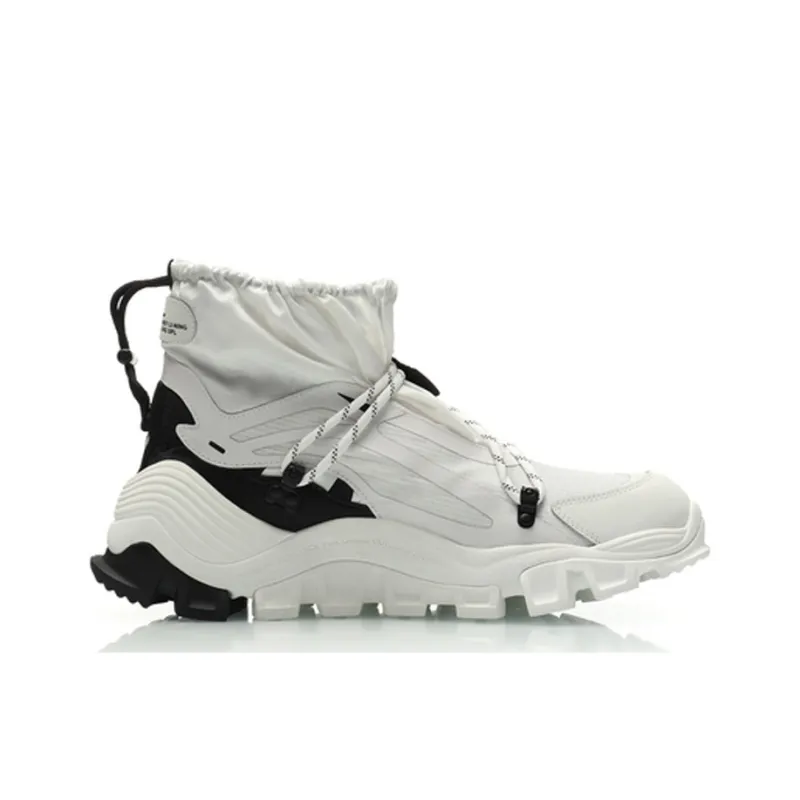 LiNing Aurora Mountain Travel High Top Sports Casual Shoes Men's White Black-1