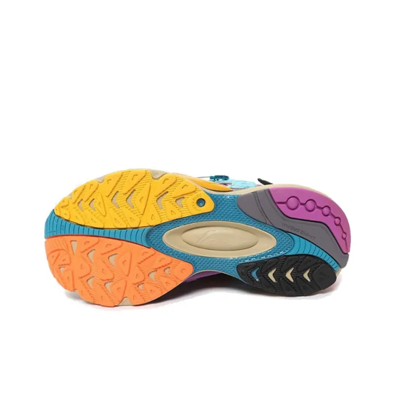 LiNing V8 Running Shoes Men Low Top Blue/Purple-3