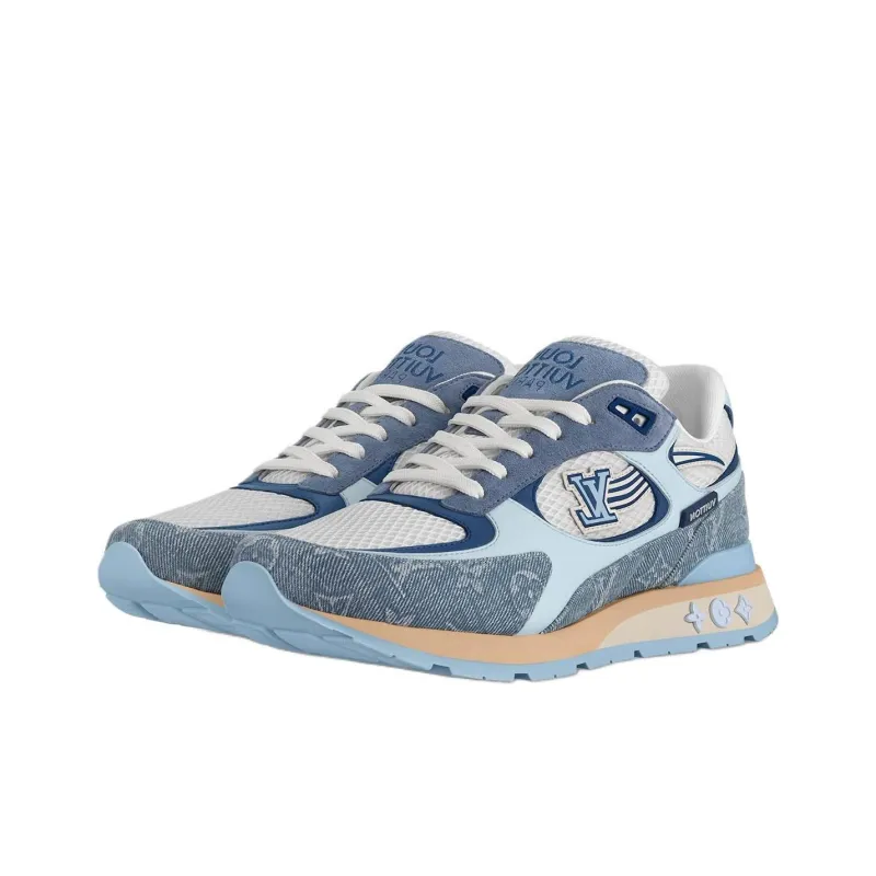 LOUIS VUITTON Run Away Low Top Casual Shoes Men's Blue-2