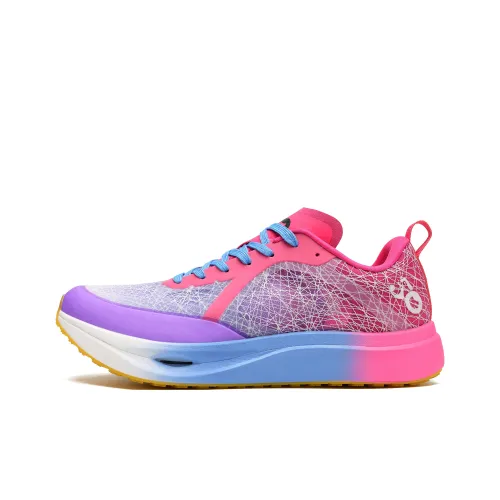 50 Running Shoes Unisex Low-Top Purple Flame Galaxy