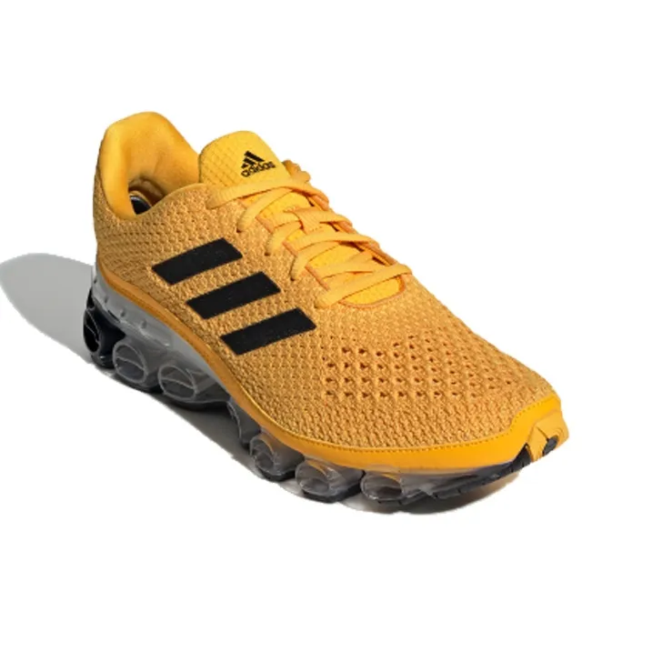 Adidas Microbounce Durable Breathable Mid Top Marathon Running Shoes Men's Yellow-2