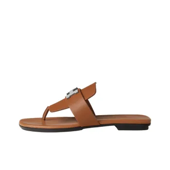 HERMES Galerie Stylish Sandal Women's Brown