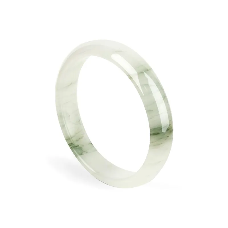 Artisan Lock Heart Jade Tianshan Jade Bangles Women's-0