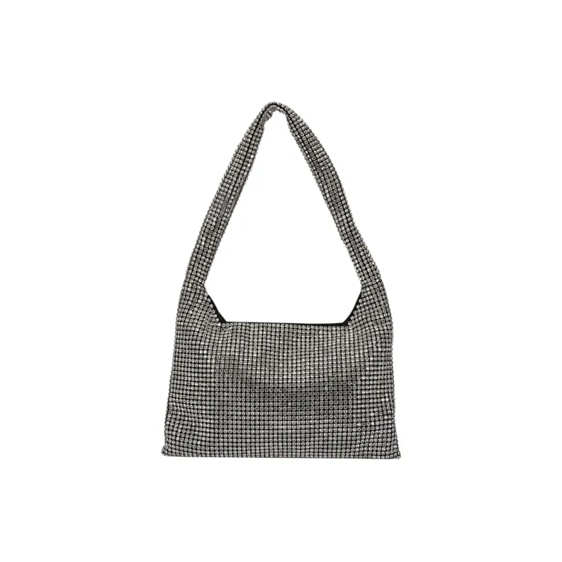 AJIDOU Glass Diamond Shoulder Bag Regular Women's Blue-0