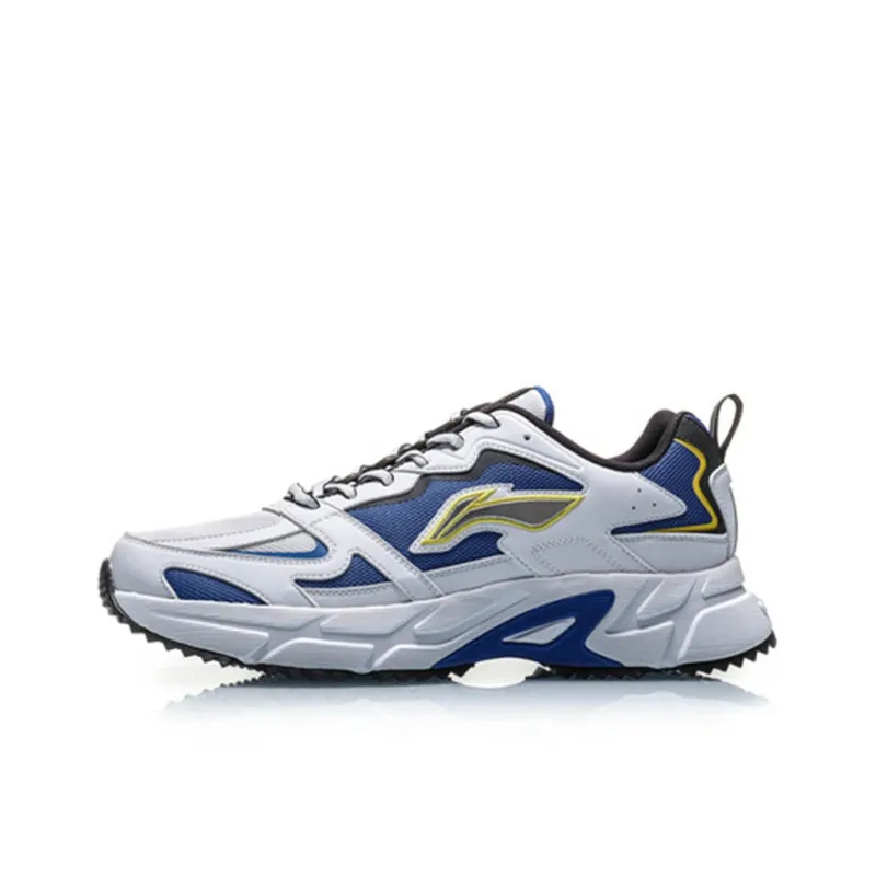 LiNing Storm 1 Cushioning, Slip Resistant, And Abrasion Resistant Low Top Running Shoes Men's Storm Blue-0