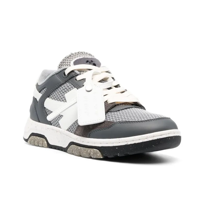 OFF WHITE Out Of Office Low Mesh Dark Grey White-1