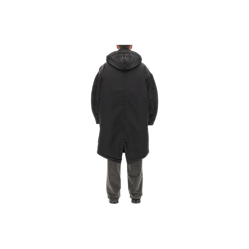 Études Lutece Logo patch Parka Coat-1