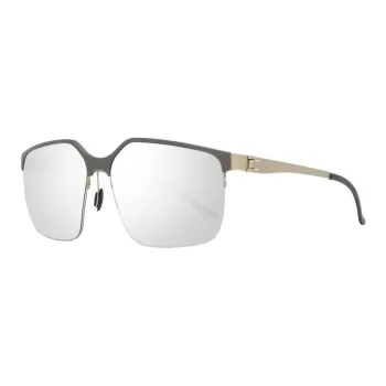 Mercedes Benz Metal Browline Sunglasses Men's Gray