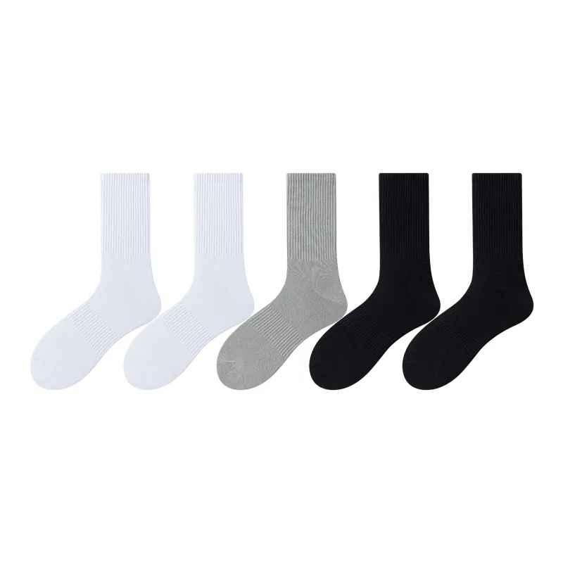 XXLLG Mid Calf Socks Men's 5 Pack-0