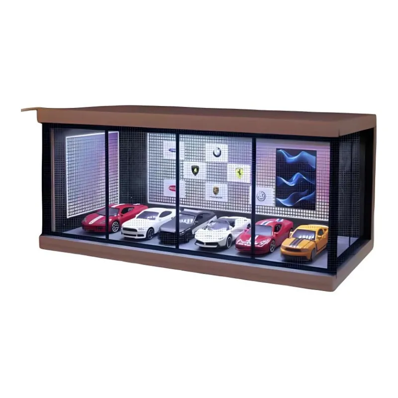 Maisto Alloy Car Dealership Scenario Storage Dust Resistant Storage 1 64 Model Accessories-1