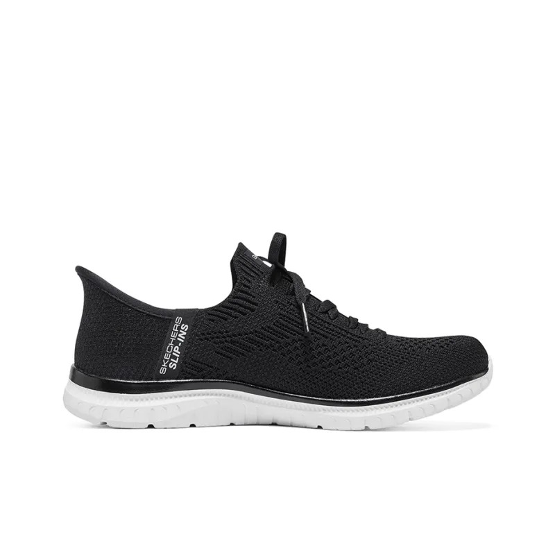 Skechers Slip Ins Breathable Low Top Casual Shoes Women's Black-1