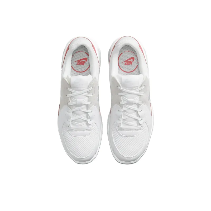 Nike Air Max Excee Anti Slip Wear Resistant Low Top Casual Running Shoes Women's White Red-2