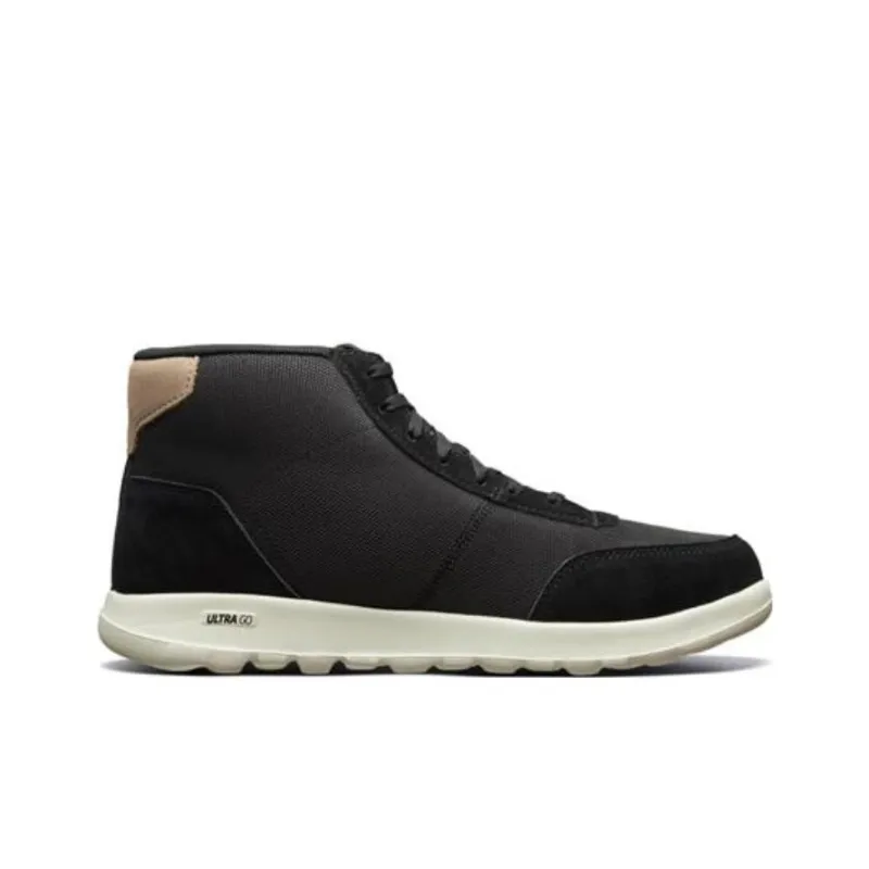 Skechers GO WALK Lite Lite Cushioning Anti-Slip And Wear-Resistant Mid-Top Sports Casual Shoes Black-1