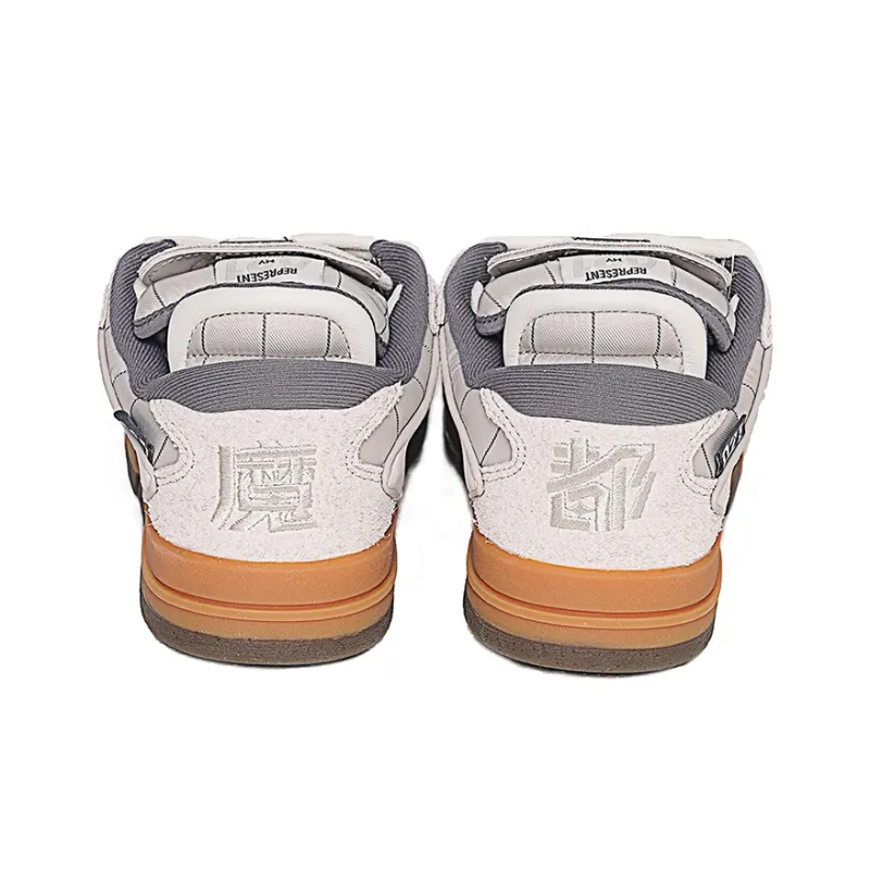 LiNing Wei Wu PRO Pro Non-slip Lightweight Low-Top Skateboard Shoes Men's Gray White-3
