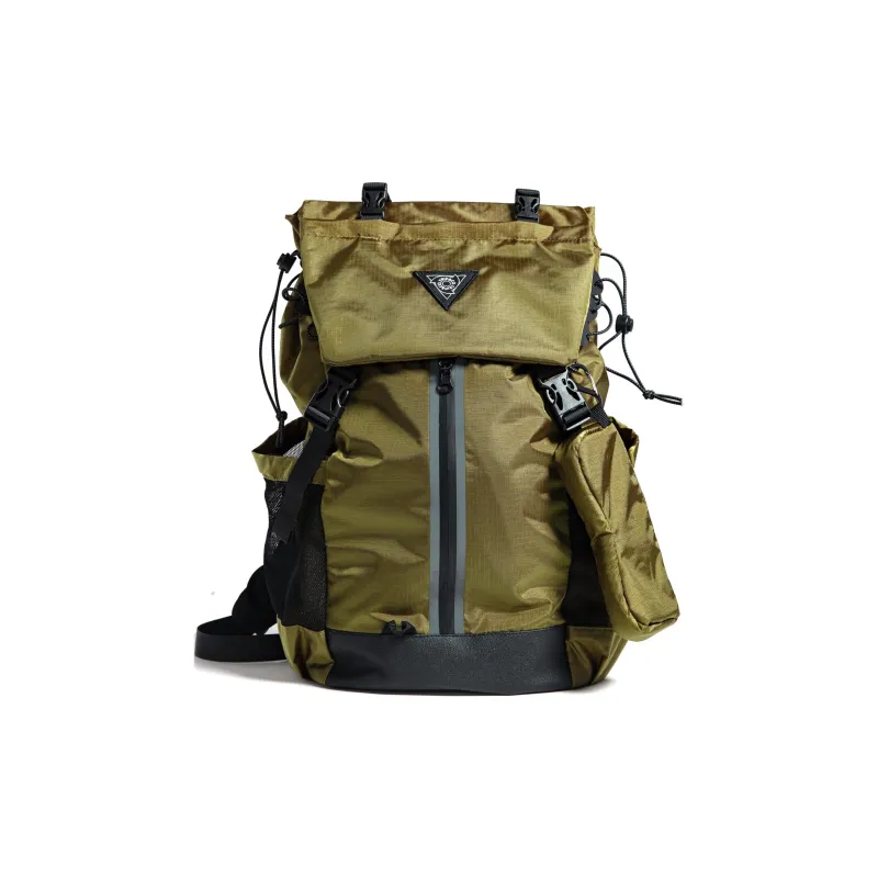 TRIP&CO Polyamide Outdoor Hiking Bag Backpacks Large Size Men's Black/Army Green/Orange-3