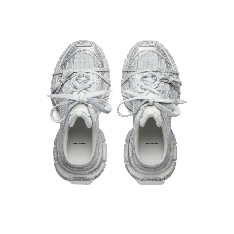 Balenciaga 3XL Mules 'Silver White' Women's-4