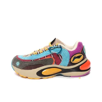 LiNing V8 Running Shoes Men Low Top Blue/Purple