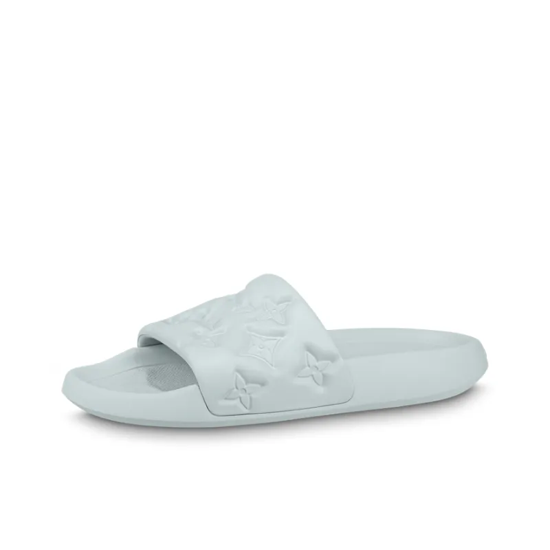 LOUIS VUITTON Waterfront Slide Slippers Men's Aqua Green-0