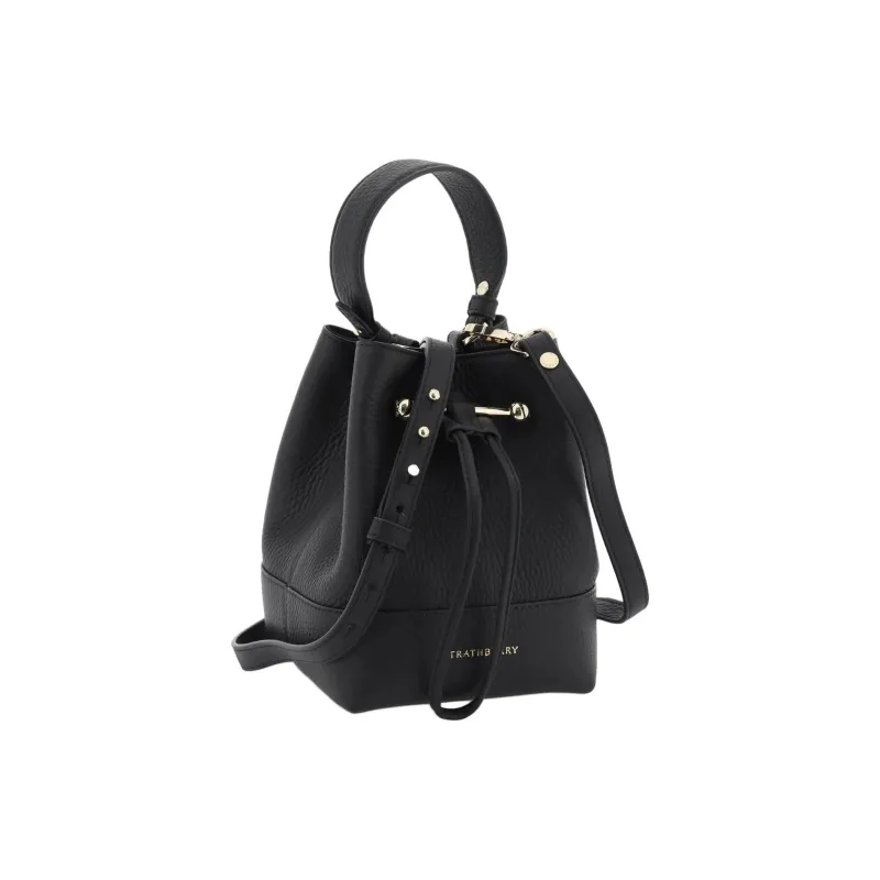 Strathberry Calfskin Bucket Bags Shoulder Bag Crossbody Bag Handbag Women's Black-1