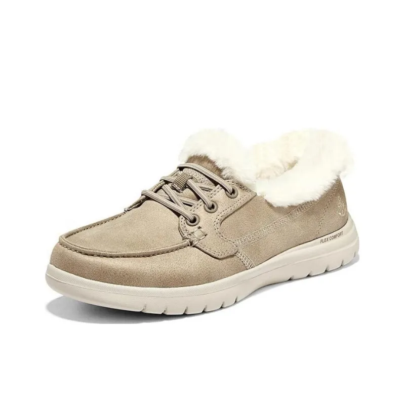 Skechers ON THE GO Anti Slip And Wear Resistant Warm Rebound Low Top Casual Shoes Women's Taupe-2