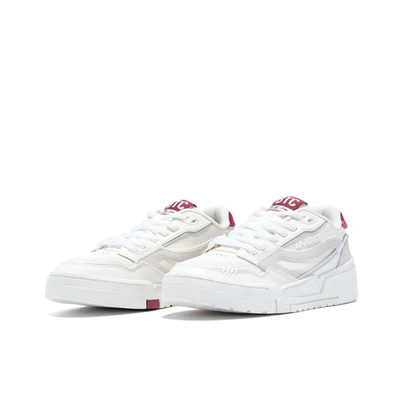 LiNing 001 BTC Btc Prm Durable Breathable Low Top Skateboard Shoes Women's White Gray-2