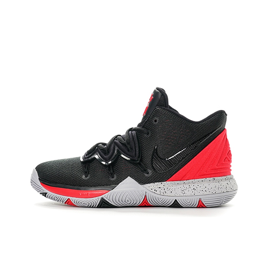 Kyrie shops black and red shoes