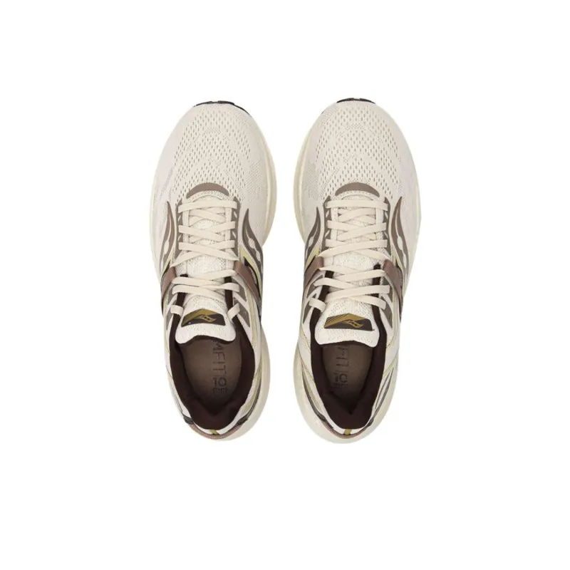Saucony Triumph 20 Cushioning Anti Slip And Wear Resistant Low Top Marathon Running Shoes Unisex Beige-2