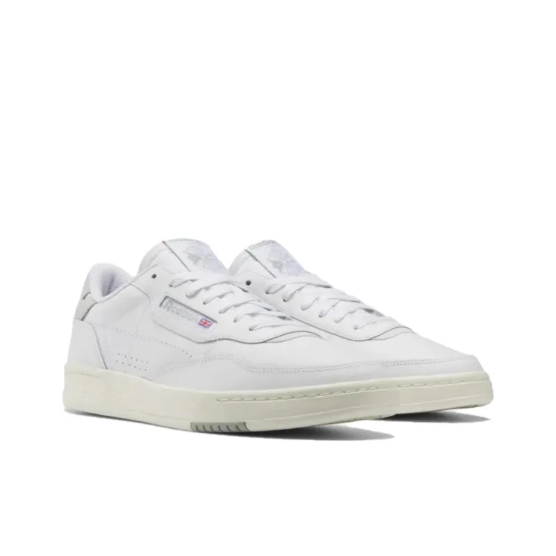 Reebok Court Peak Anti Slip Wear Resistant Low Top Tennis Shoes Unisex White-1