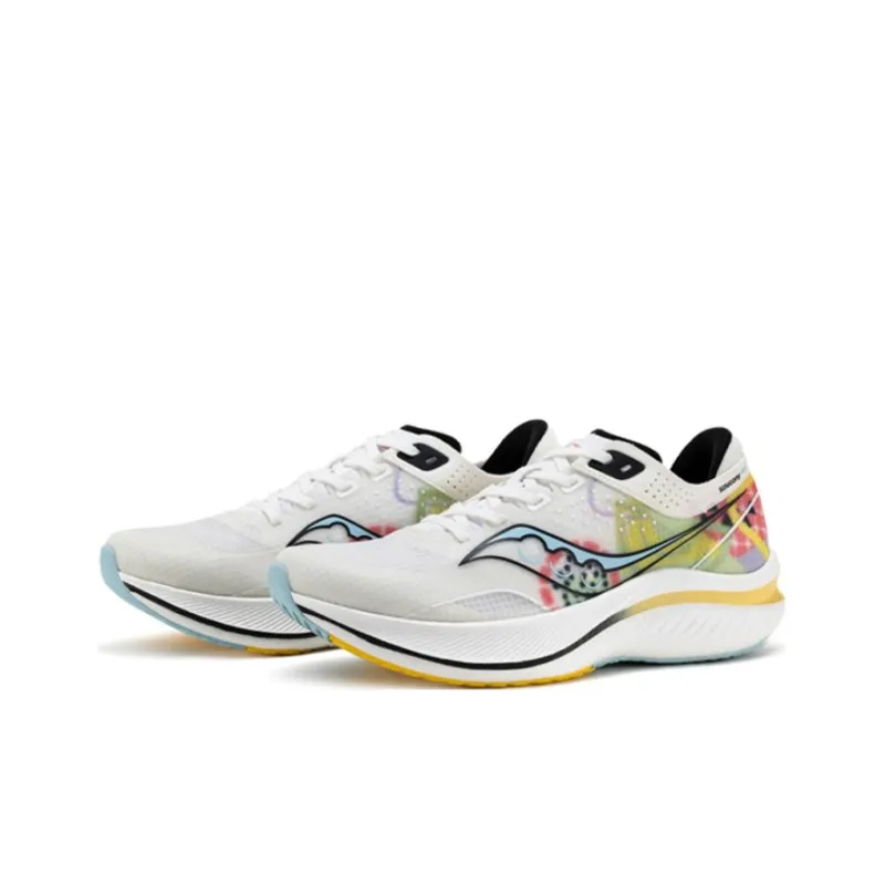 Saucony Slay Anti Slip Wear Resistant Low Top Carbon Plate Running Shoes Unisex White Red-2