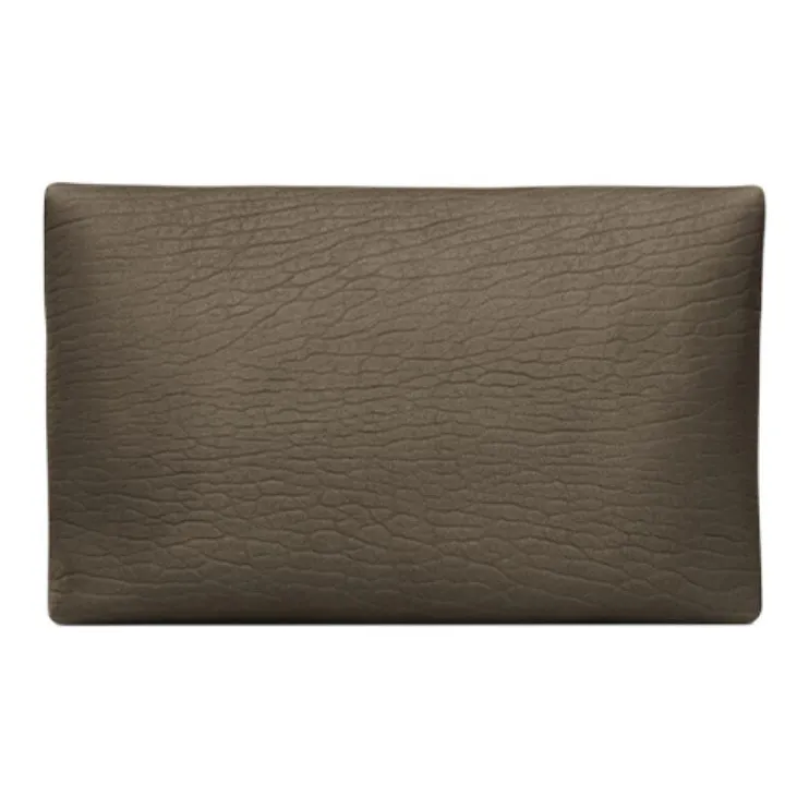 SAINT LAURENT Lambskin Envelope Clutch Tubas Women's Light Musk-3