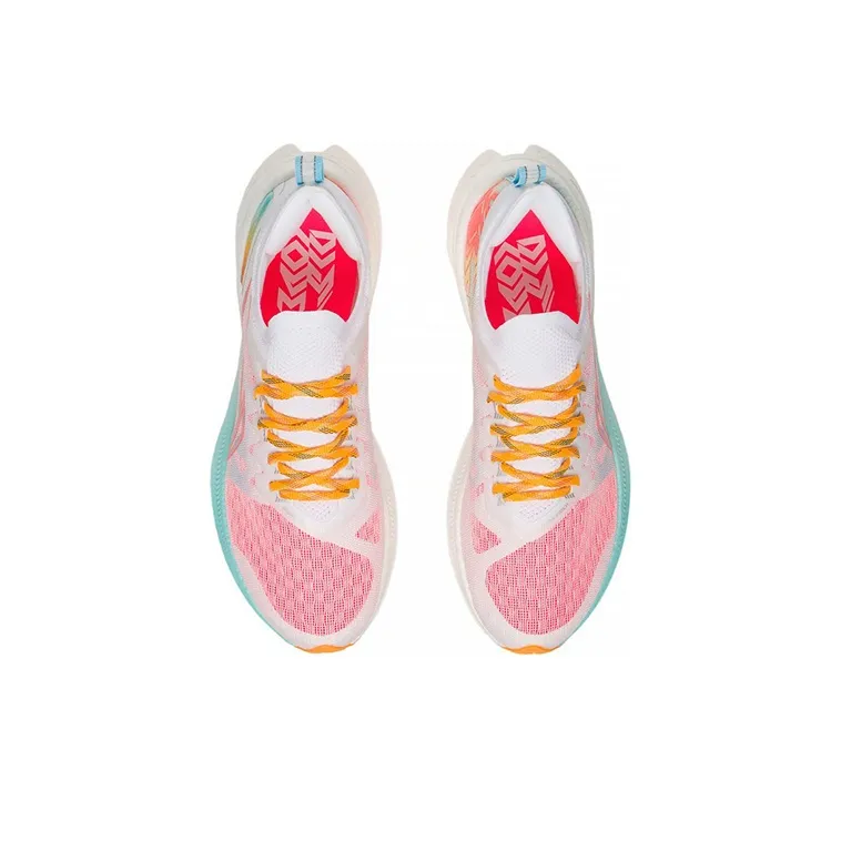 LiNing Cushioning, Slip Resistant, Abrasion Resistant, Breathable, Rebound Low Top Running Shoes Men's White Pink Blue-3