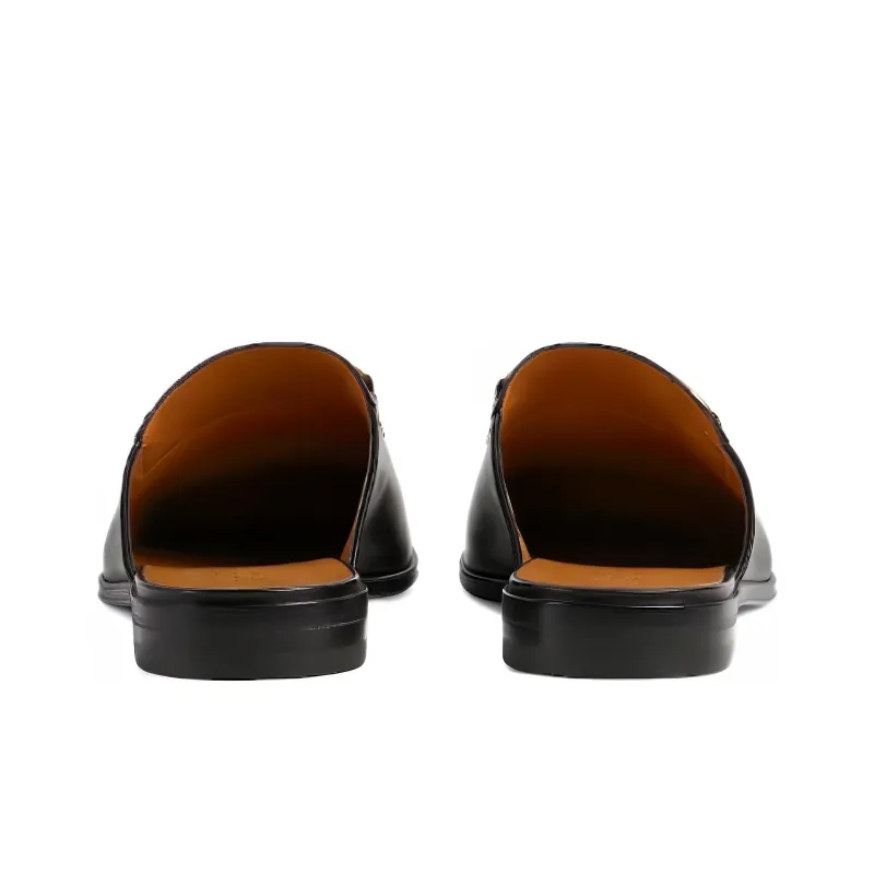 GUCCI Closed Toe Slippers Men's Black-4