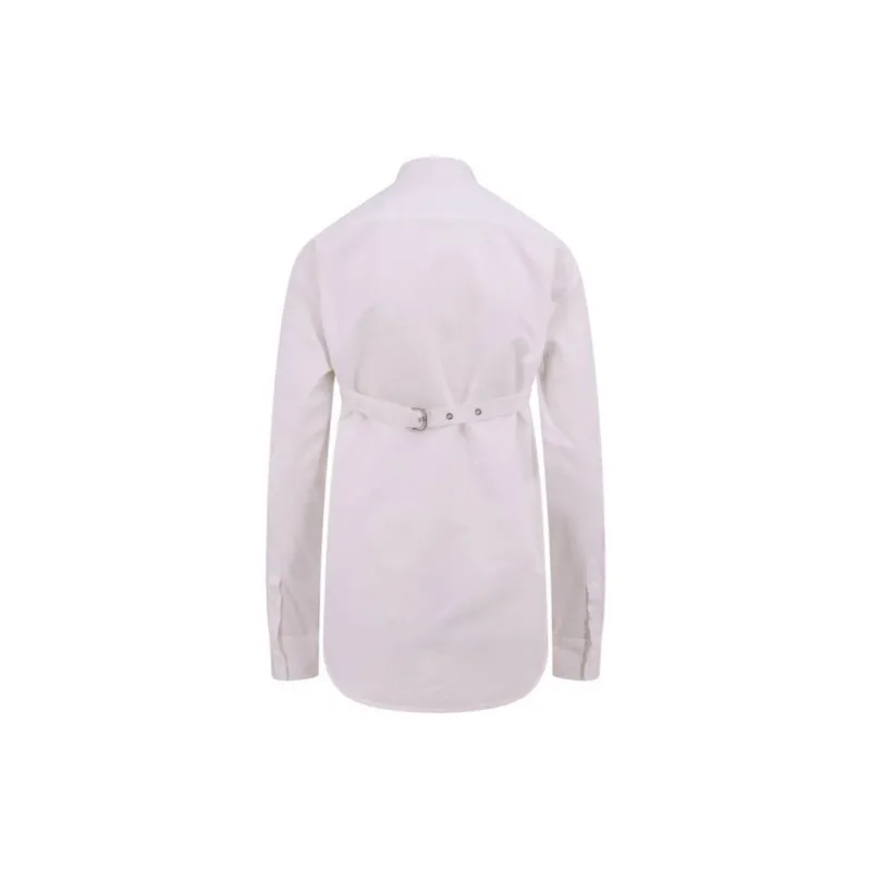 OFF WHITE Belted Buttoned Long Sleeved Shirt-1