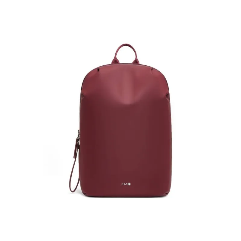 Y.U.M.C. Artificial Leather Backpack Medium Size Women's Khaki Black/Red/Pink-16