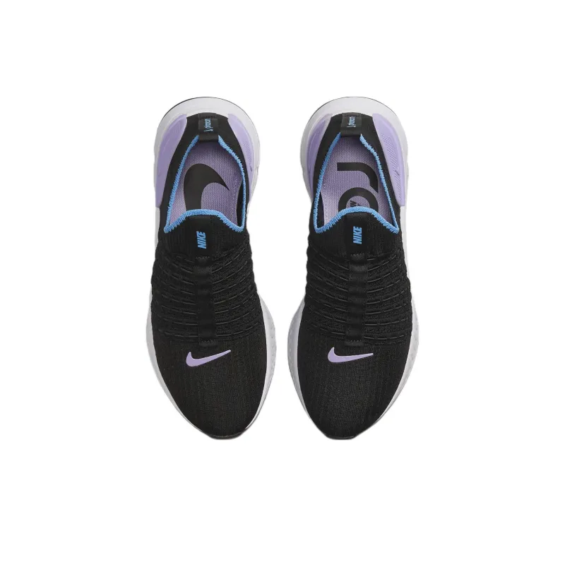 Nike React Phantom Run Flyknit 2 Black Barely Grape University Blue Women's-3