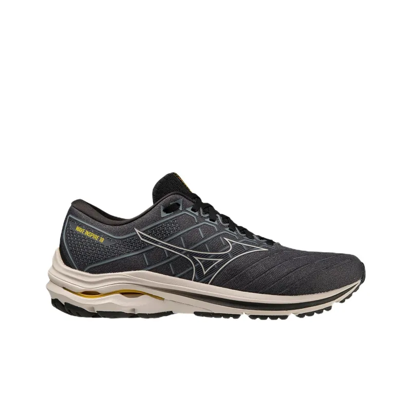 Mizuno Wave Inspire 18 Running Shoes Black Gray Color-1