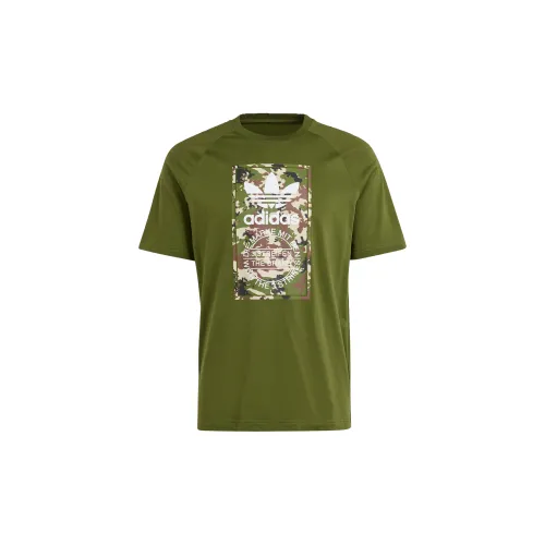 Adidas Originals T-Shirts Men Wild Pine Wood Color