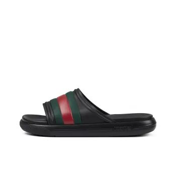 GUCCI Web Slide Sandal 'Black Green Red'